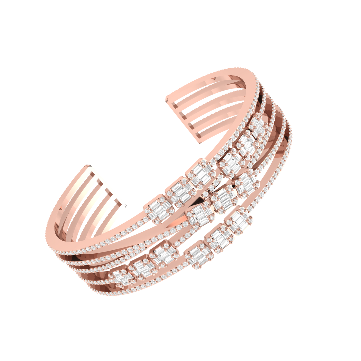 Eternal Loop Rose Gold Diamond Bracelet [rg]