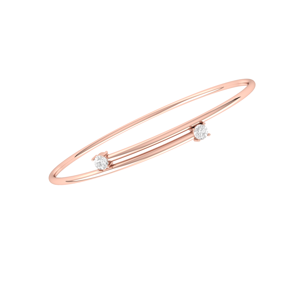 Rose Gold Diamond Bracelet - Serenity Brilliance [rg]