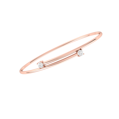 Rose Gold Diamond Bracelet - Serenity Brilliance [rg]