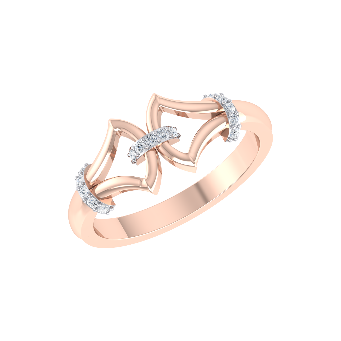 Rose Gold Diamond Ring  - True To You [rg]