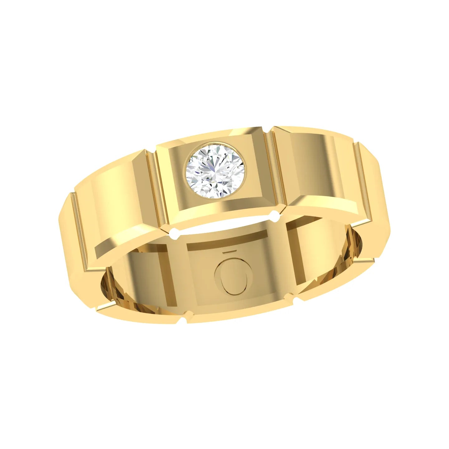 Yellow Gold Diamond Ring - Radiant Mosaic [yg]