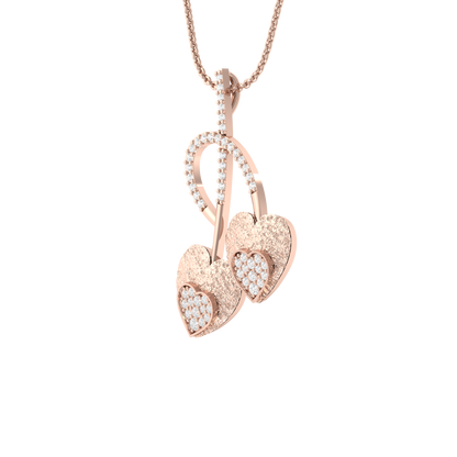 Rose Gold Diamond Pendant - Petite Sparkle [rg]