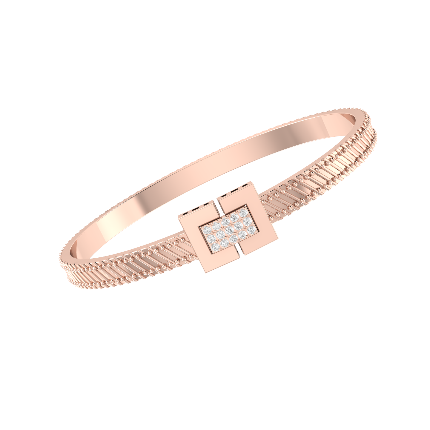 Rose Gold Diamond Bracelet - Starlight Symphony Lab-Grown [rg]