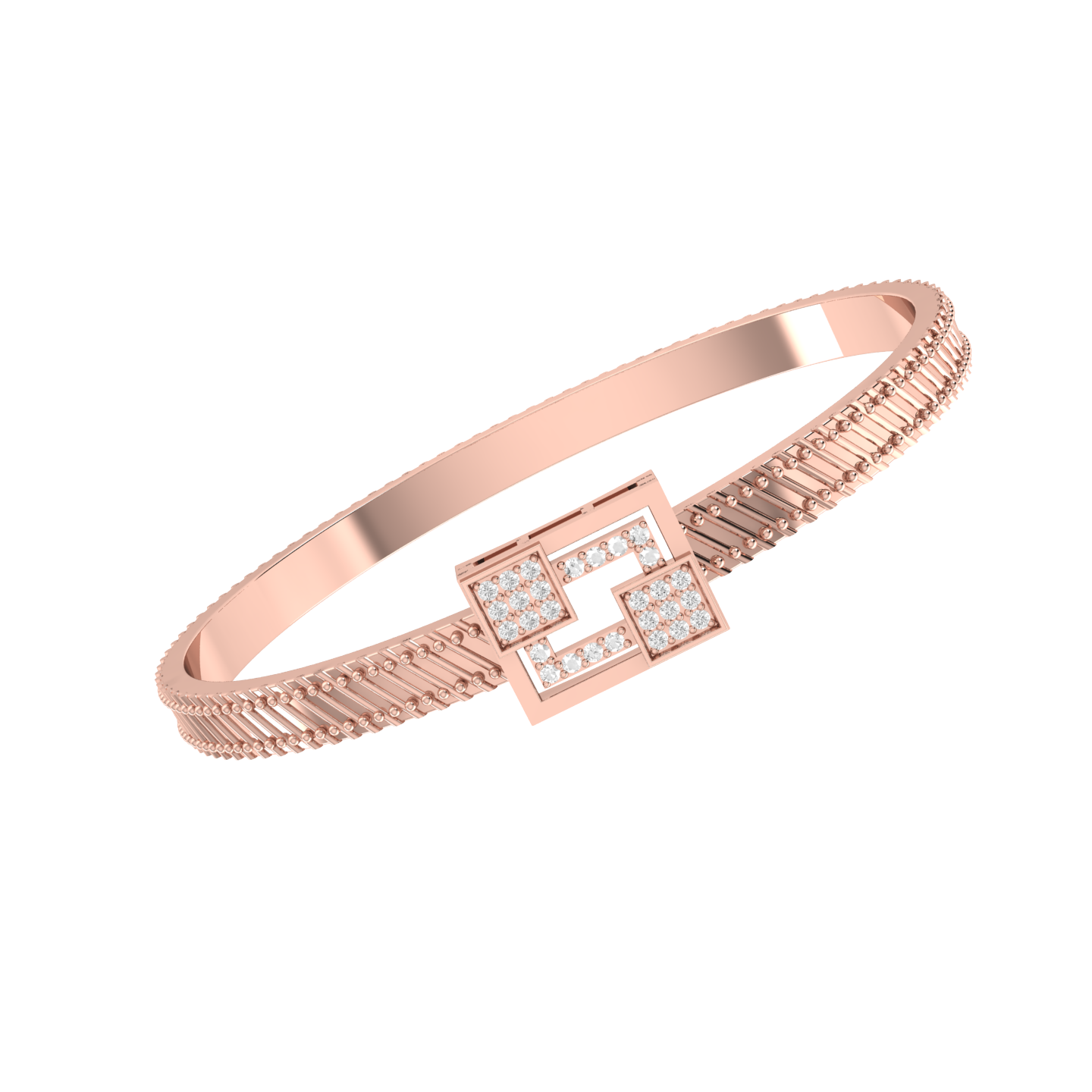 Rose Gold Diamond Bracelet - Princess Spark [rg]
