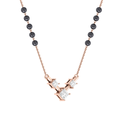 Rose Gold Diamond Mangalsutra - Pure Elegance [rg]