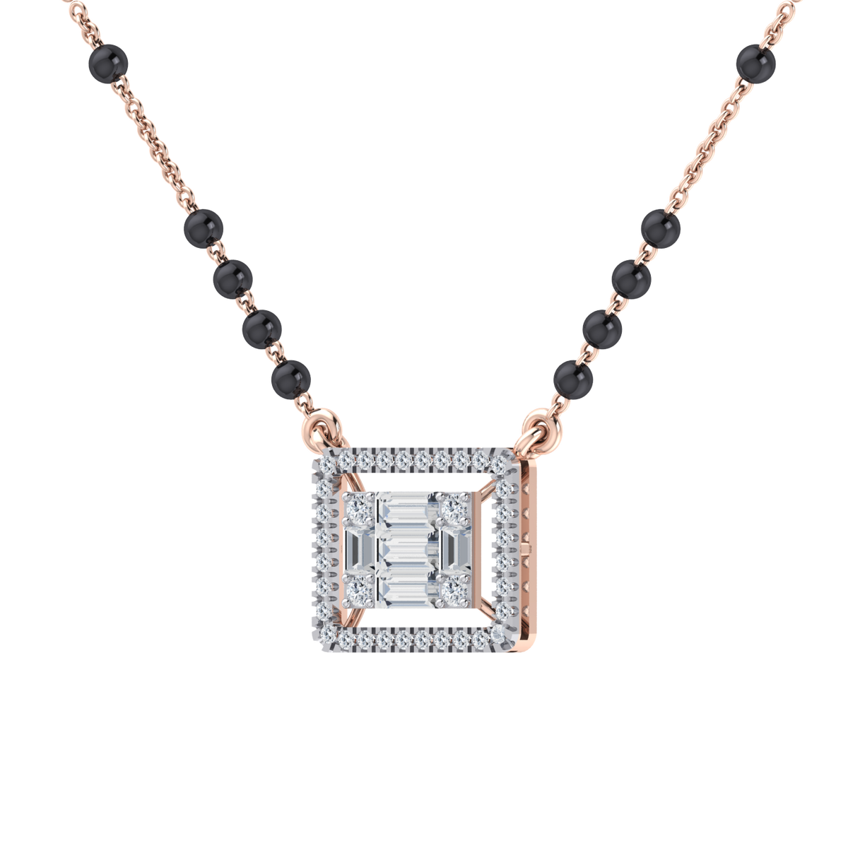 Rose Gold Diamond Mangalsutra - Pure Radiance [rg]