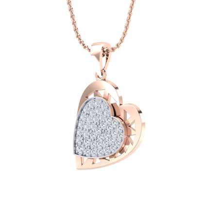 Rose Gold Diamond Pendant - Refined Glam [rg]