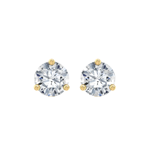Daylight 2cts Yellow Gold Diamond Earrings [yg]