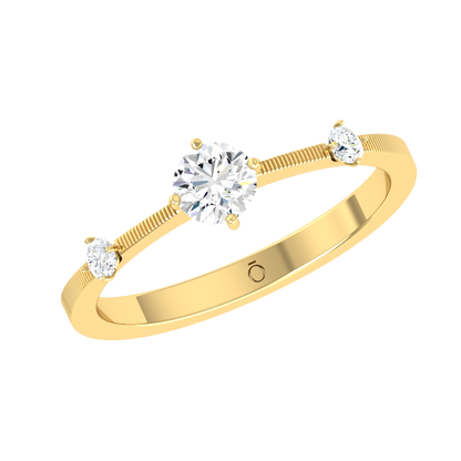 Celeste Trio Yellow Gold Lab Grown Diamond [yg]