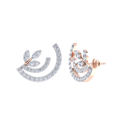 Rose Gold Diamond Earrings - Blossom Baubles [rg]