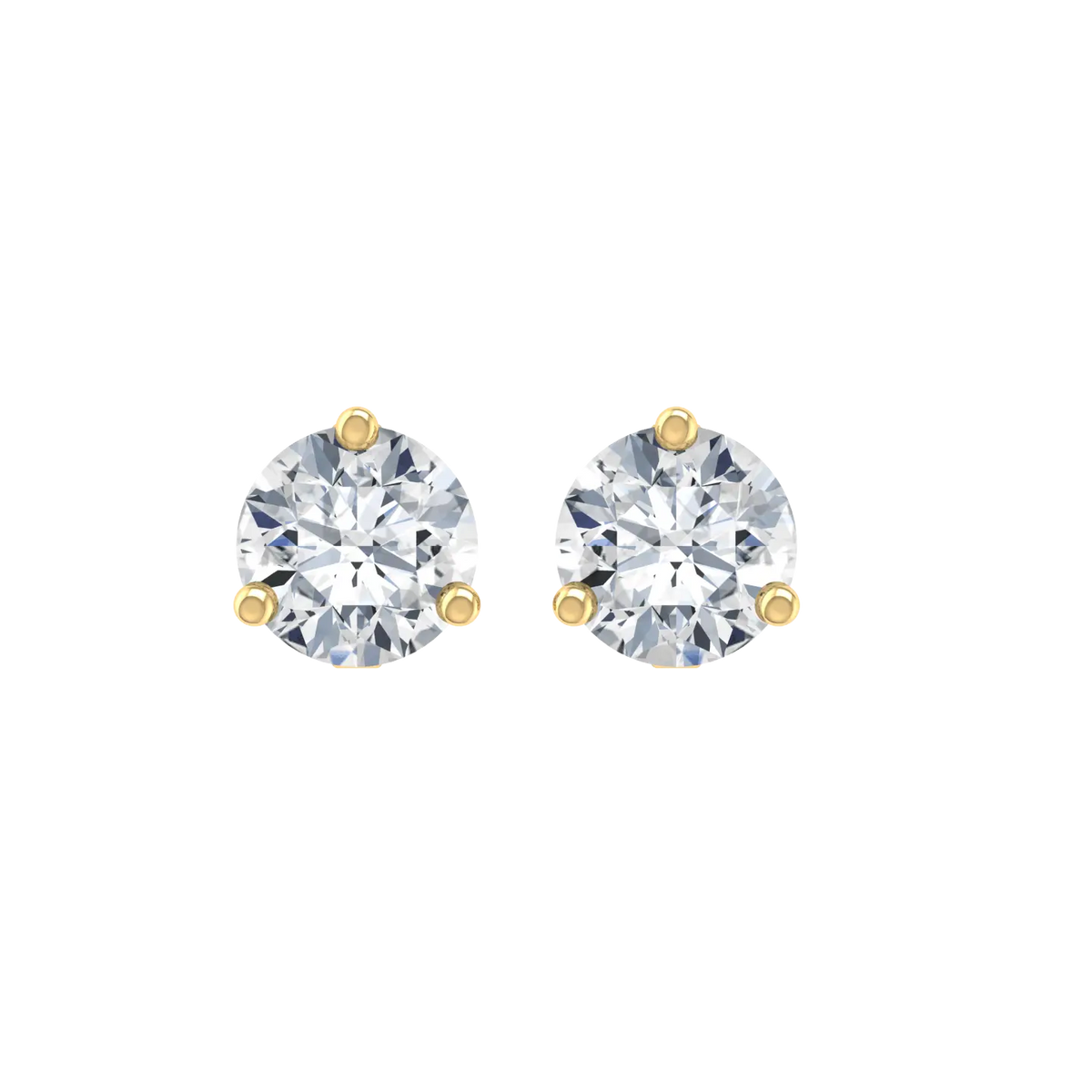 Daylight 2cts Yellow Gold Diamond Earrings [yg]
