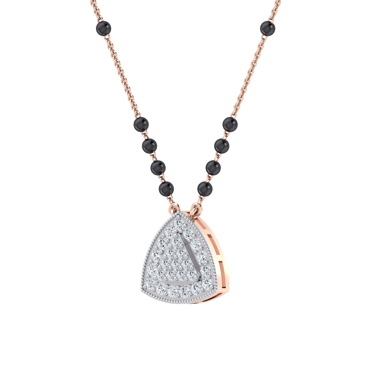 Eternal Vows Rose Gold Diamond Mangalsutra [rg]