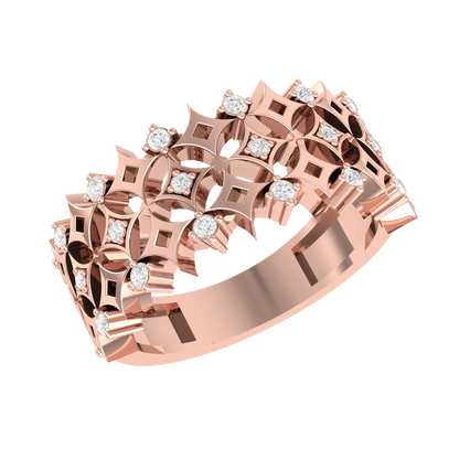 Rose Gold Customised Diamond Ring - Made to Shine  [rg]