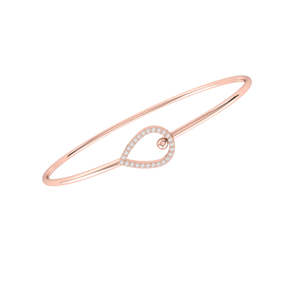 Rose Gold Diamond Bracelet - Regal Glint [rg]