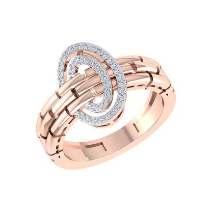 Rose Gold Diamond Ring - Timeless Treasure [rg]
