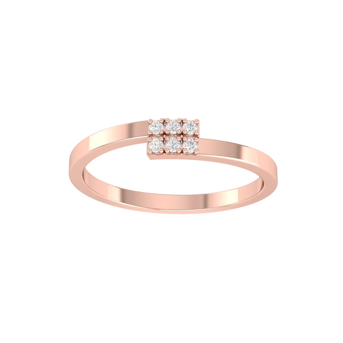 Rose Gold Lab Grown Diamond Ring - Band Bonanza [rg]