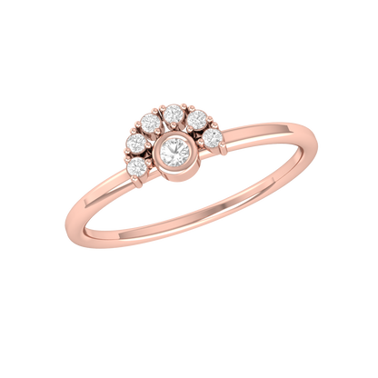 Rose Gold Diamond Ring  - Timeless Glimmer [rg]