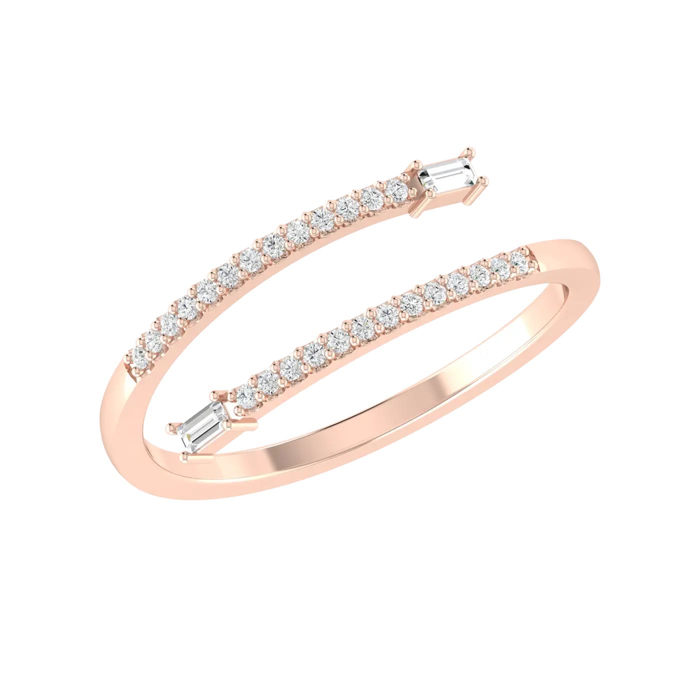 Bling Buffet Rose Gold Lab Grown Diamond Ring [rg]