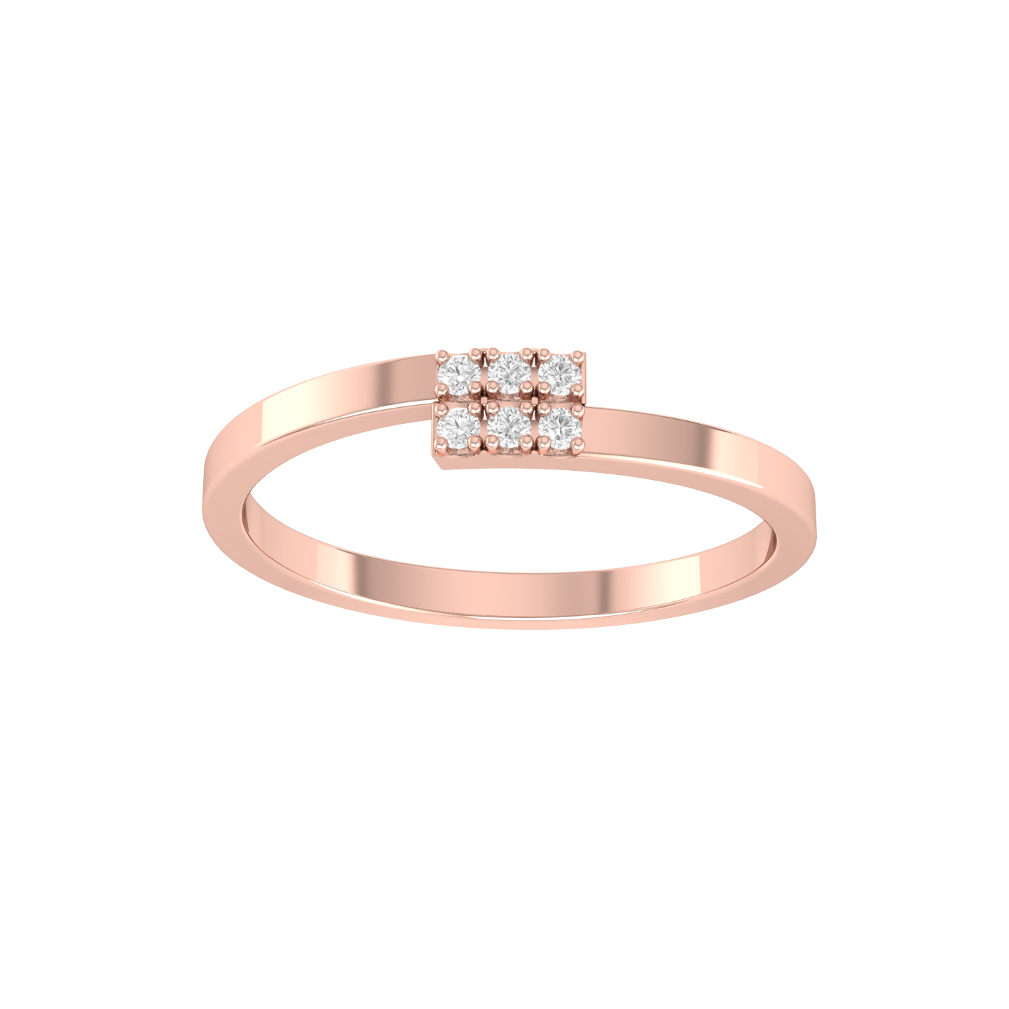Rose Gold Lab Grown Diamond Ring - Band Bonanza [rg]