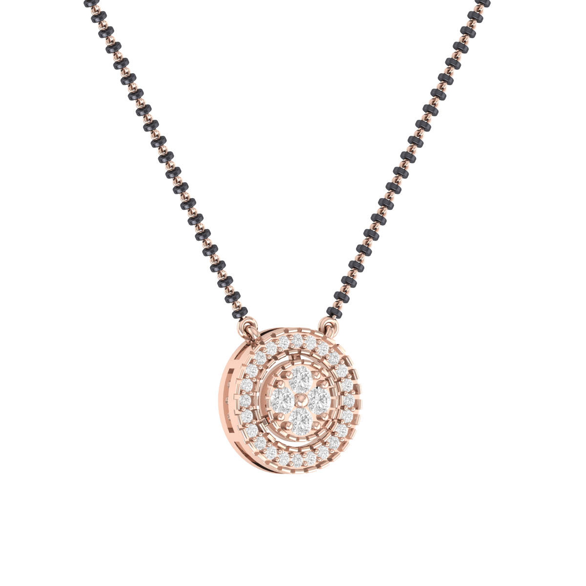 Everlasting Love Rose Gold Diamond Mangalsutra [rg]