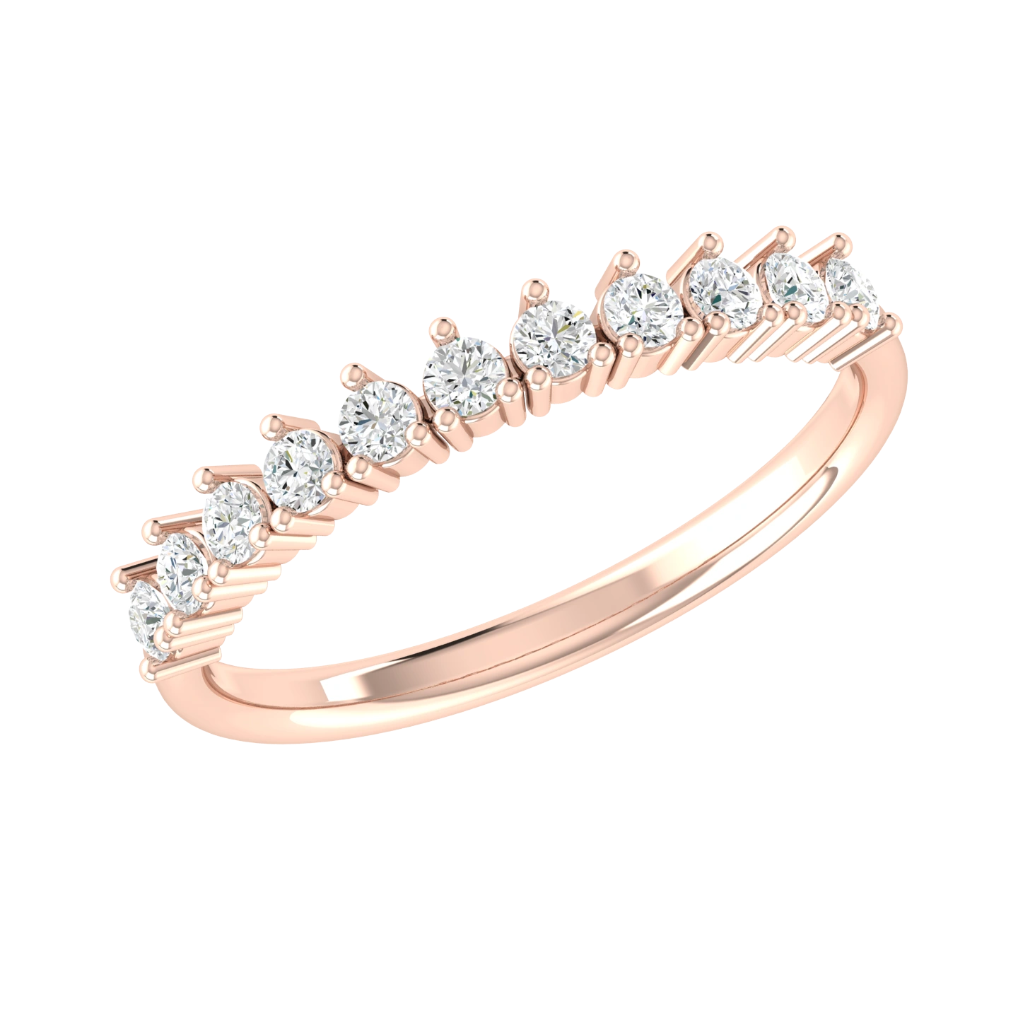 Brilliance Horizon Rose Gold Lab Grown Diamond Ring [rg]