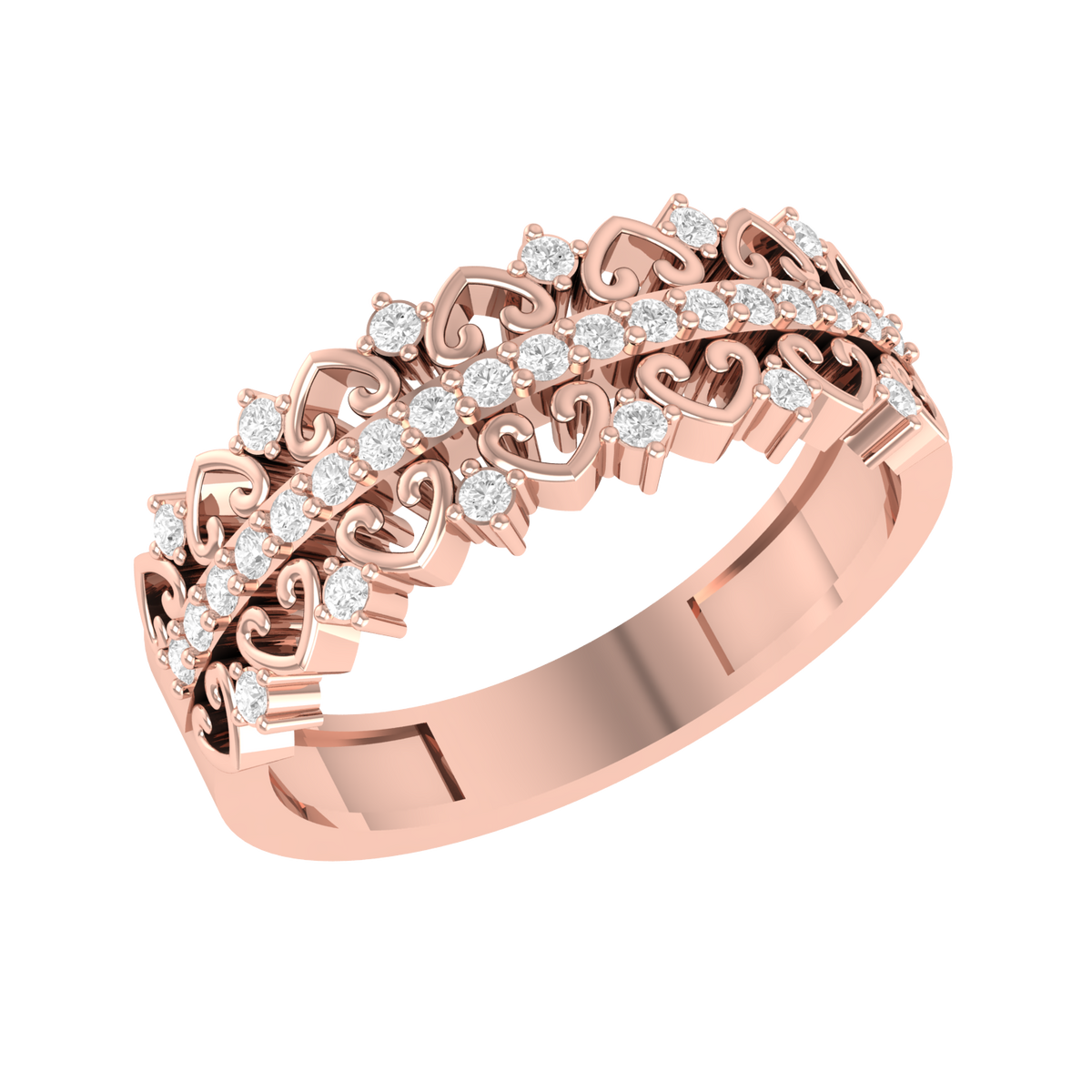 Rose Gold Customised Diamond Ring - Made With Passion [rg]