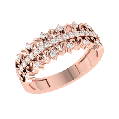 Rose Gold Customised Diamond Ring - Made With Passion [rg]
