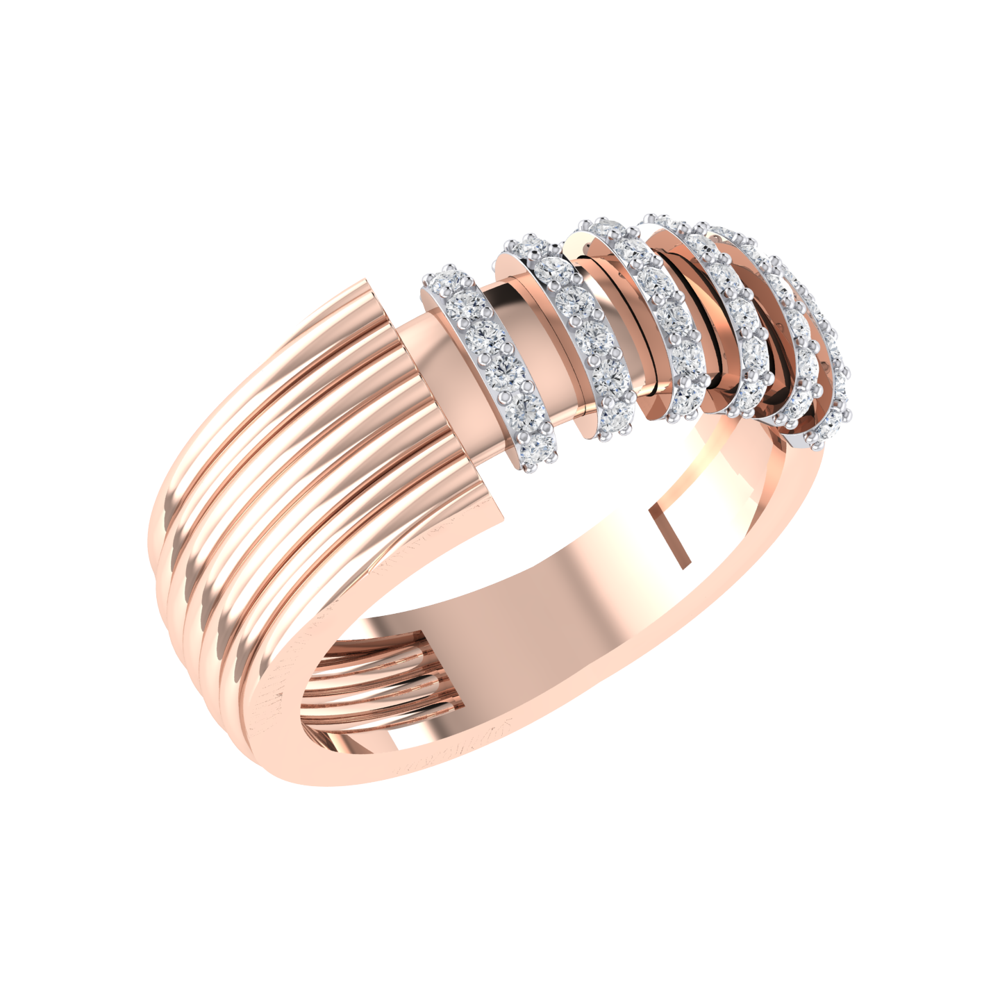 Dazzling World Rose Gold Lab Grown Diamond Ring [rg]