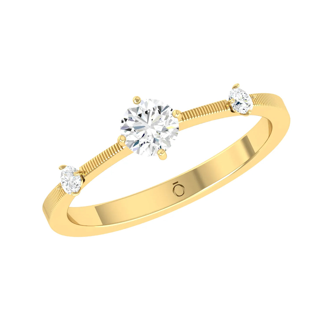 Celeste Trio Yellow Gold Lab Grown Diamond