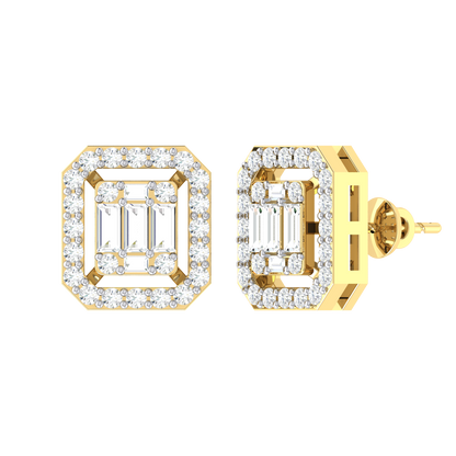 Yellow Gold Diamond Earrings - Mystic Medely [yg]