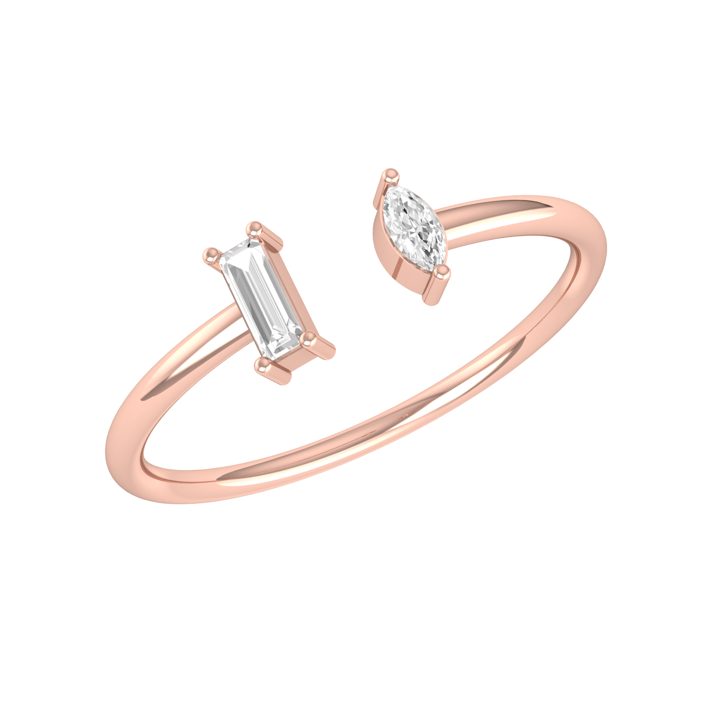 Rose Gold Diamond Ring - Star Light [rg]