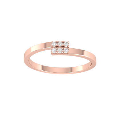 Rose Gold Lab Grown Diamond Ring - Band Bonanza [rg]