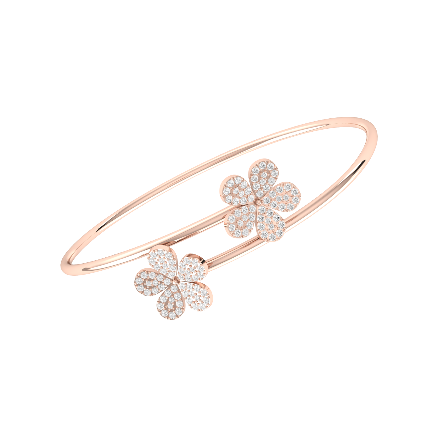 Rose Gold Diamond Bracelet - Opulent Charm [rg]