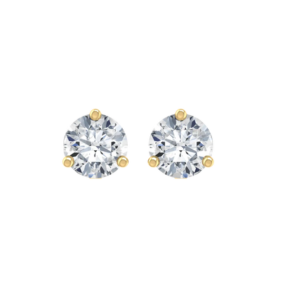 Daylight 2cts Yellow Gold Diamond Earrings [yg]