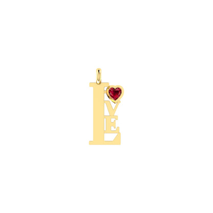 Yellow Gold Diamond Charm - Scarlet Sentiment [yg]