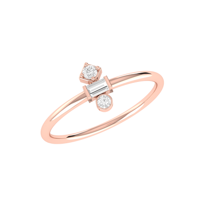 Rose Gold Diamond Ring - Ring Rendezvous [rg]