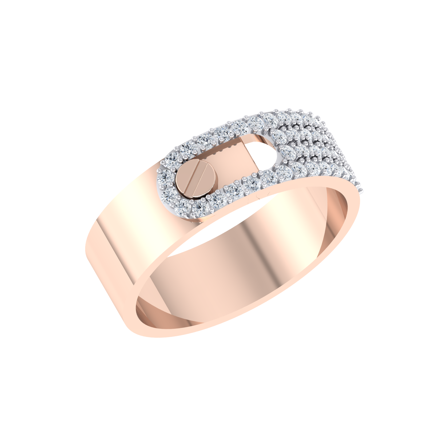 Rose Gold Diamond Ring - Graceful Galaxy [rg]