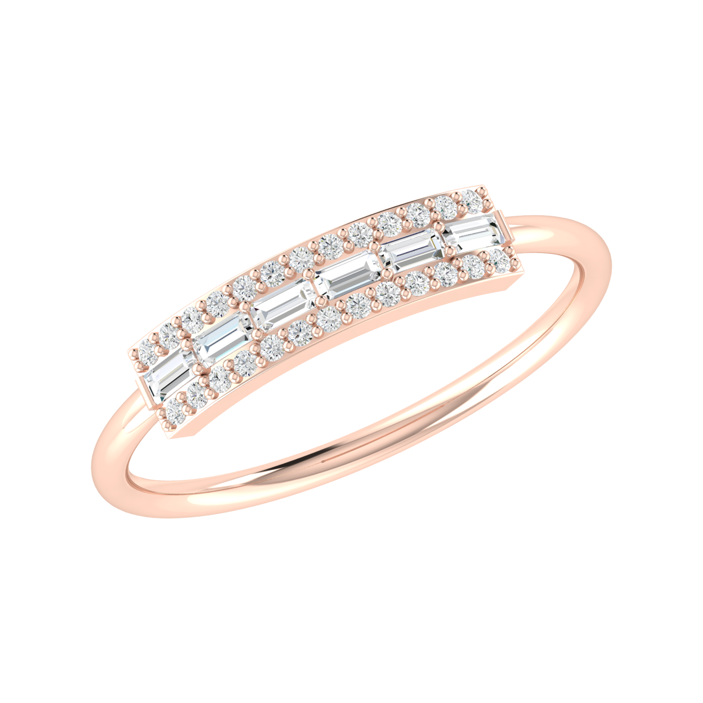 Circle Chic Rose Gold Lab Grown Diamond Ring [rg]