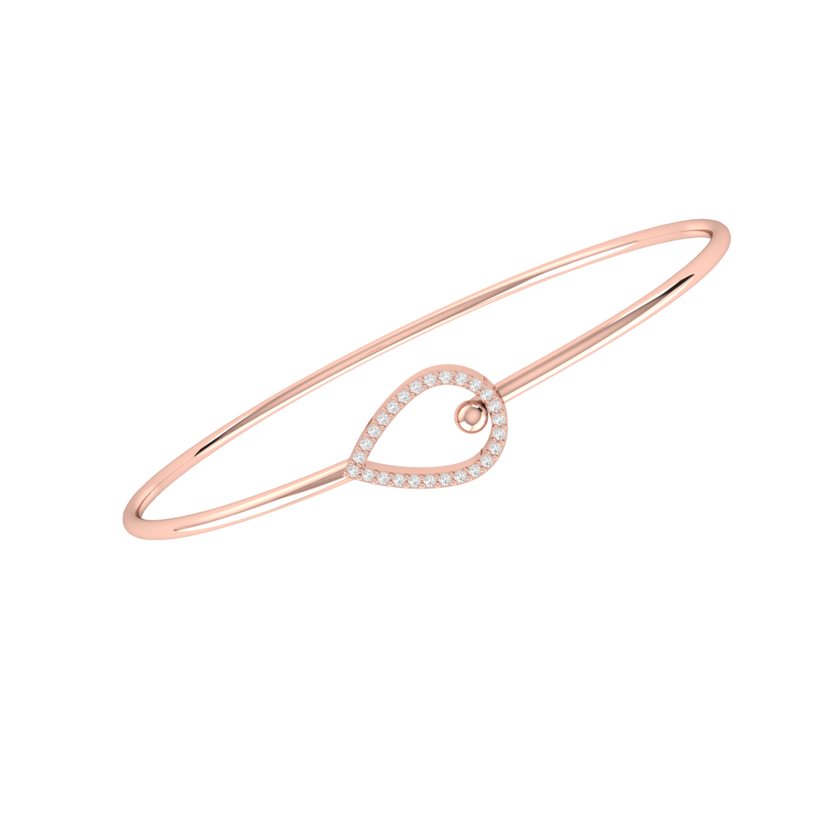 Rose Gold Diamond Bracelet - Regal Glint [rg]