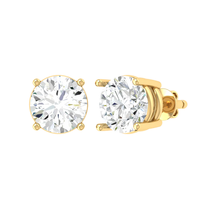 Yellow Gold Diamond Earrings - Timeless Sparkle 0.3cts [yg]