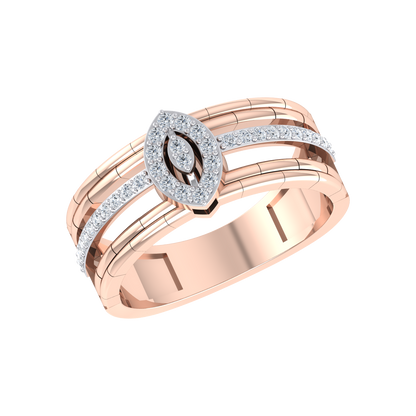 Divine Beauty Rose Gold Lab Grown Diamond Ring [rg]