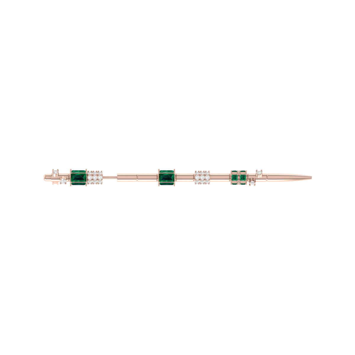 Earpin Diamond Rose Gold Ear Pin [rg]