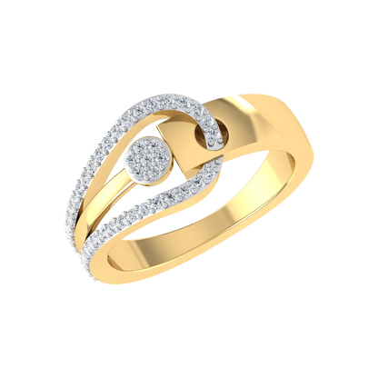 Aurora adorn Yellow Gold Lab Grown Diamond Ring [yg]