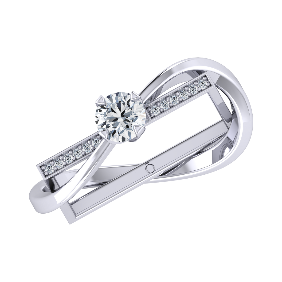 Floral Spark White Gold Lab Grown Diamond [wg]