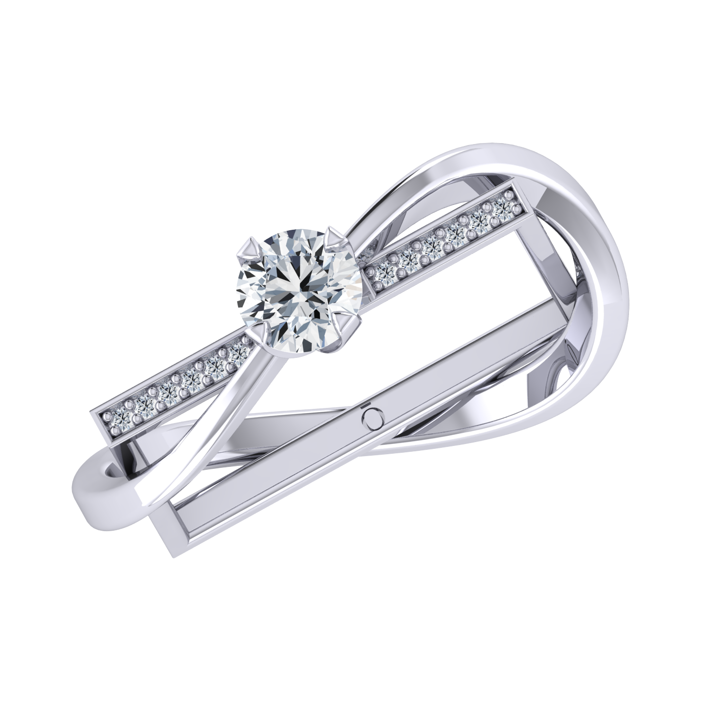 Floral Spark White Gold Lab Grown Diamond [wg]