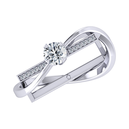 Floral Spark White Gold Lab Grown Diamond [wg]