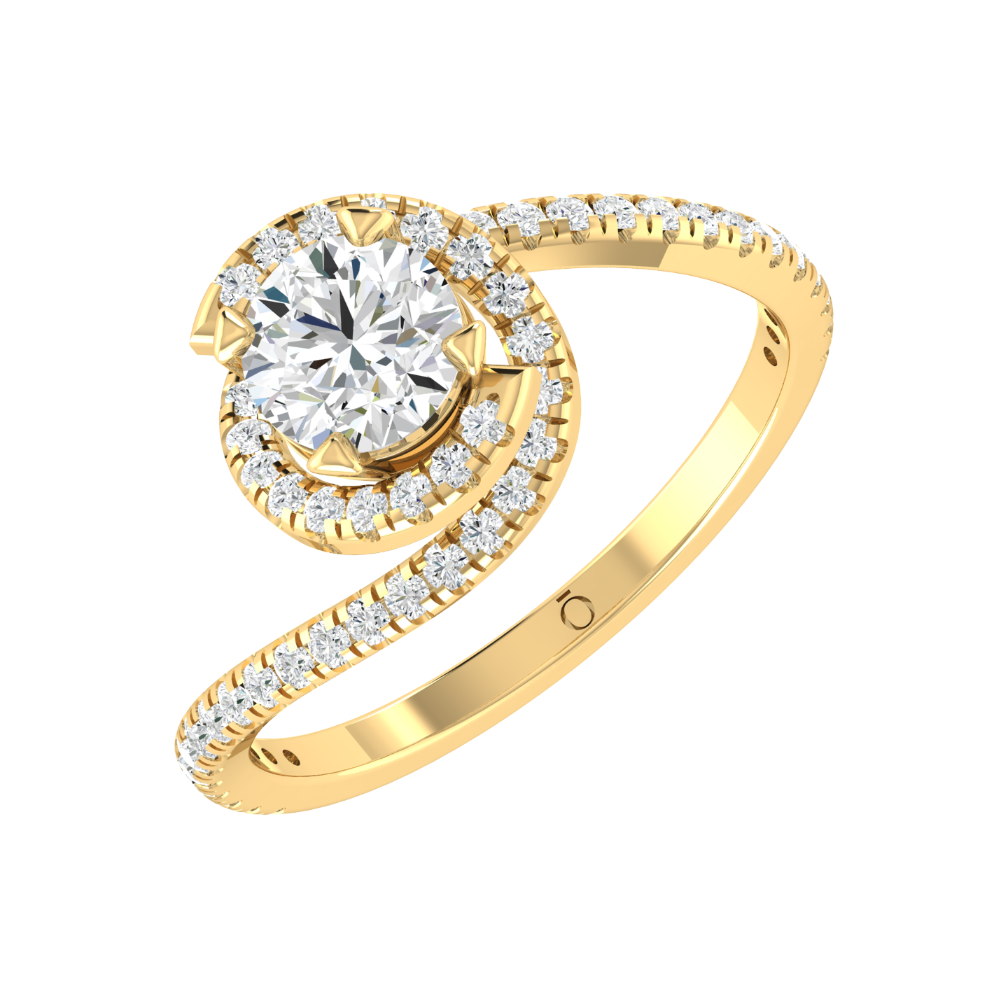 Yellow Gold Diamond Ring - Twilight Twist [yg]