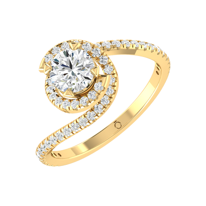 Yellow Gold Diamond Ring - Twilight Twist [yg]