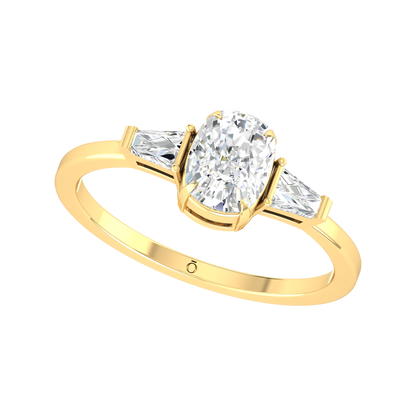 Cushion Charm Diamond Ring