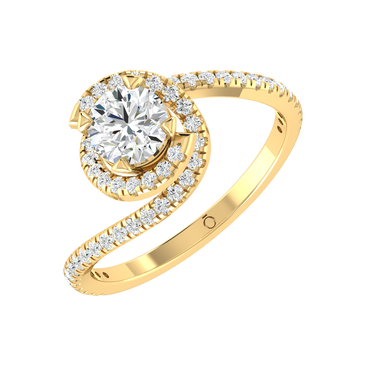 Yellow Gold Diamond Ring - Twilight Twist [yg]
